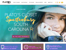 Tablet Screenshot of platosclosetspartanburg.com